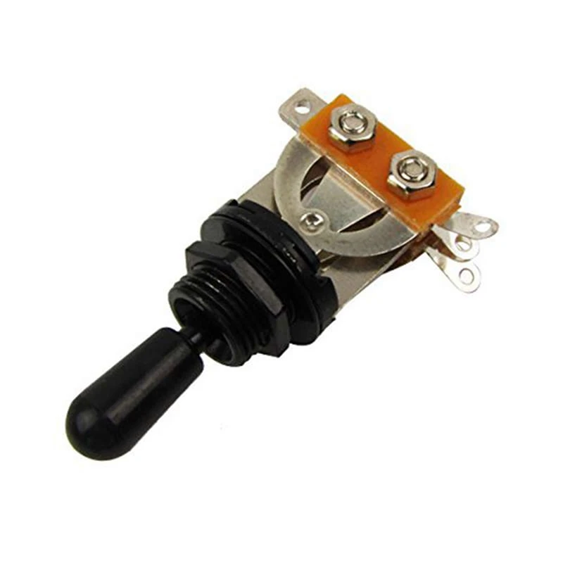 

Metric 3 Way Short Straight Guitar Toggle Switch Pickup Selector For Gibson Epiphone Les Paul Electric Guitar(Pack Of 4)