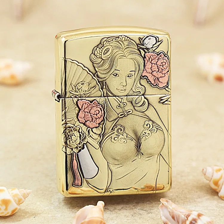 Оригинальная зажигалка Zippo Beautiful Pan Jinlian, медная зеркальная зажигалка, подарок с кодом защиты от подделки
Оригинальная зажигалка Zippo Beautiful Pan Jinlian, медная зеркальная зажигалка, подарок с кодом защиты от подделки