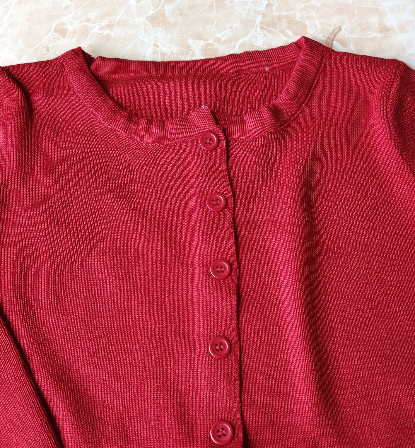 Woman Sweaters Cardigan Red V-neck Knitted Cardigan Women's Spring Slim-Fitting Style Short Jacket Woman Sweaters Cardigan Red V-neck Knitted Cardigan Women's Spring Slim-Fitting Style Short Jacket