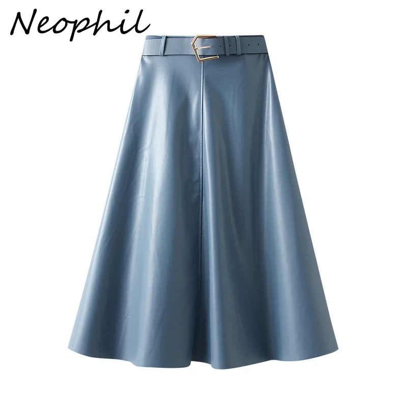 Модные латексные юбки Neophil, винтажная зимняя трапециевидная юбка из искусственной кожи с поясом, эластичная широкая юбка цвета хаки с высокой талией
Модные латексные юбки Neophil, винтажная зимняя трапециевидная юбка из искусственной кожи с поясом, эластичная широкая юбка цвета хаки с высокой талией