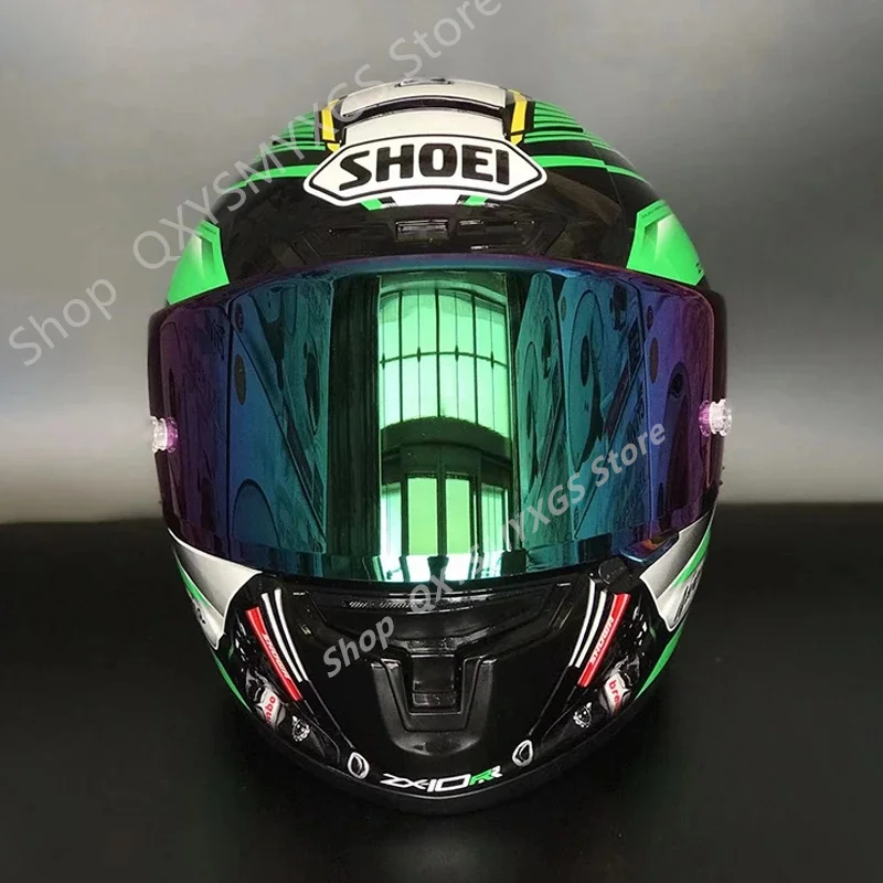 Full Face Helmet X-Spirit III ZX-10RR SHOEI X14 Green Helmet Solid X-14 Sports Bike Racing Motorcycle Helmet X-Fourteen
Full Face Helmet X-Spirit III ZX-10RR SHOEI X14 Green Helmet Solid X-14 Sports Bike Racing Motorcycle Helmet X-Fourteen