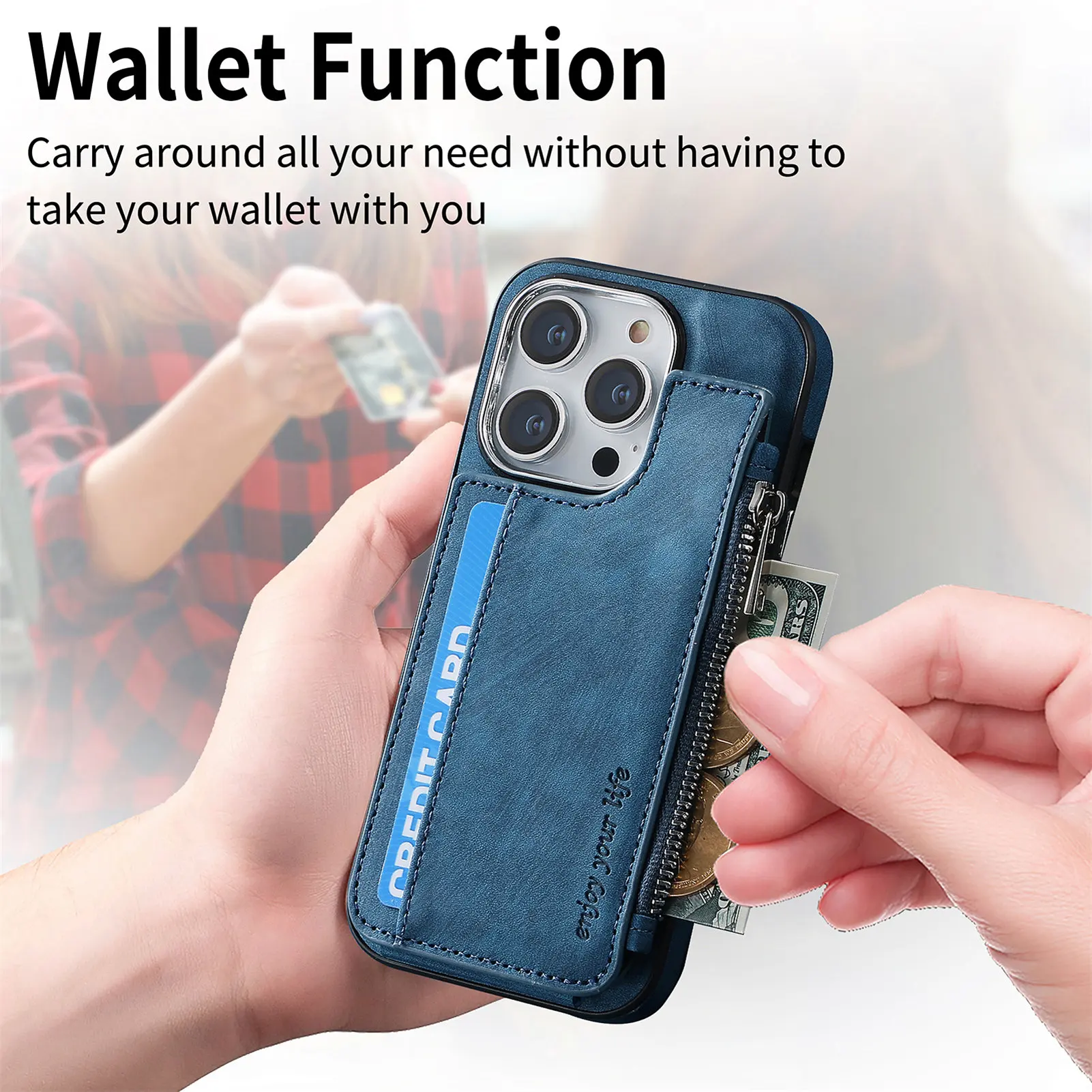 Senior Business Male Card Pack Zipper Multi Phone Case For iPhone 12Plus 13 14Pro Max Magnetic Vehicle Shockproof Cover CaseS
Senior Business Male Card Pack Zipper Multi Phone Case For iPhone 12Plus 13 14Pro Max Magnetic Vehicle Shockproof Cover CaseS