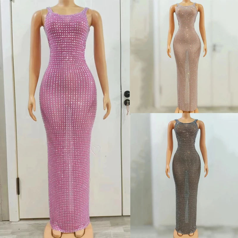 Fashion Women Celebrate Evening Dresses Full Rninestones Party Dress SInger Stage Festival Outfit Wedding Prom Gown XS7507
Fashion Women Celebrate Evening Dresses Full Rninestones Party Dress SInger Stage Festival Outfit Wedding Prom Gown XS7507
