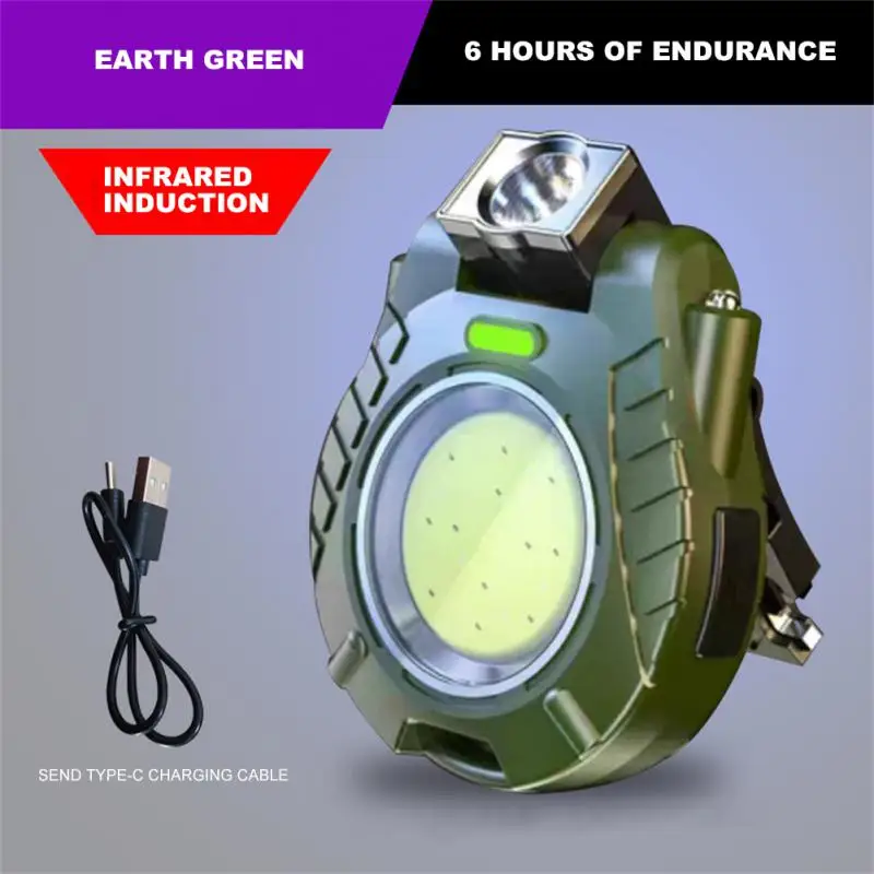 Многофункциональный светодиодный мини-фонарик Type-c, быстрая зарядка, 4 режима освещения, COB, Рабочая лампа, открывалка для бутылок, для отдыха на открытом воздухе, кемпинга, путешествий 
Многофункциональный светодиодный мини-фонарик Type-c, быстрая зарядка, 4 режима освещения, COB, Рабочая лампа, открывалка для бутылок, для отдыха на открытом воздухе, кемпинга, путешествий
