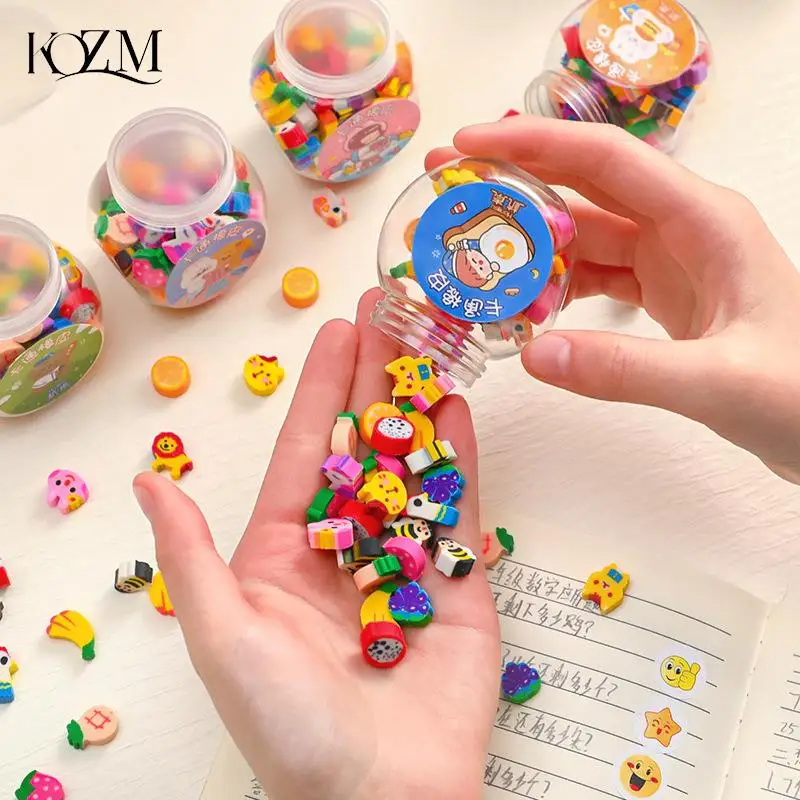 50 шт./набор, милые резиновые ластики в виде животных 
50 шт./набор, милые резиновые ластики в виде животных