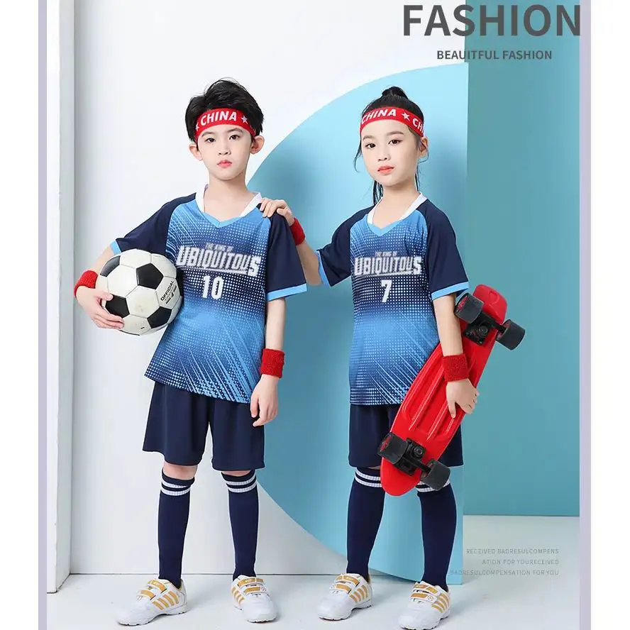 Free Shipping Customized Football Uniform Boy Girl Sport Training Team Suit Child Wear 2023 Movement coverall Kid's clothes
Free Shipping Customized Football Uniform Boy Girl Sport Training Team Suit Child Wear 2023 Movement coverall Kid's clothes