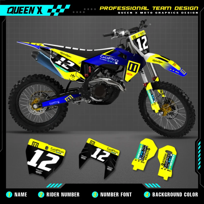 Queen X MOTOR Custom Team Graphics Decals Stickers Kit For Husqvarna Decal 2019-2022 TC FC TX FX FS 20-23 TE FE 125-450CC 16
Queen X MOTOR Custom Team Graphics Decals Stickers Kit For Husqvarna Decal 2019-2022 TC FC TX FX FS 20-23 TE FE 125-450CC 16