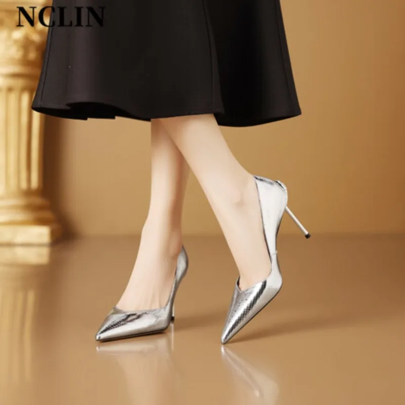 2024 Spring Split Leather Women Shoes High Heel Shallow Pumps Pointed Toe Shoes Woman Thin Heels for Women Zapatos Para Mujer
2024 Spring Split Leather Women Shoes High Heel Shallow Pumps Pointed Toe Shoes Woman Thin Heels for Women Zapatos Para Mujer