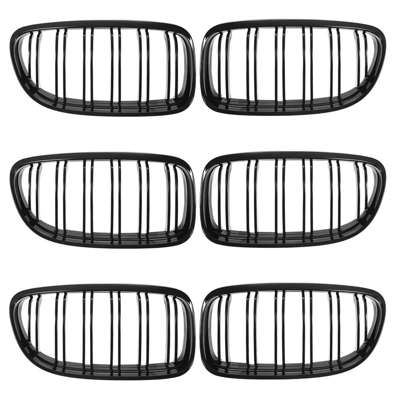 

Автомобильная передняя решетка 3 пары, глянцевая черная Входная решетка для BMW E90 LCI 3-Series Sedan/Wagon 2009 - 2011
