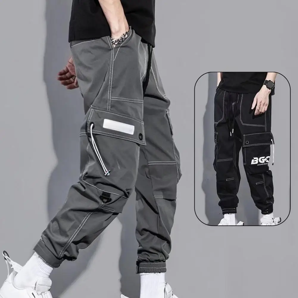 Adjustable Drawstring Cargo Pants Men Work Pants Men's Drawstring Cargo Pants with Elastic Waist Multi Pockets for Daily
Adjustable Drawstring Cargo Pants Men Work Pants Men's Drawstring Cargo Pants with Elastic Waist Multi Pockets for Daily