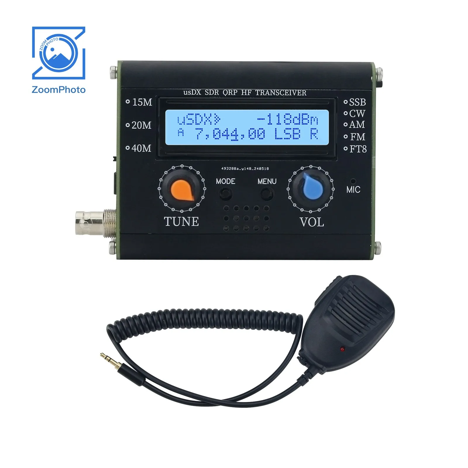 Приемопередатчик 5 Вт usDX SDR QRP стандарта SSB, 3-полосный, все режимы, КВ трансивер с ручным микрофоном
Приемопередатчик 5 Вт usDX SDR QRP стандарта SSB, 3-полосный, все режимы, КВ трансивер с ручным микрофоном