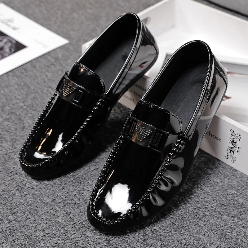 Casual Men Glossy Shoes Luxury Brand Slip on Formal Loafers Moccasins Italian Black Male Driving Flat Breathable
Casual Men Glossy Shoes Luxury Brand Slip on Formal Loafers Moccasins Italian Black Male Driving Flat Breathable