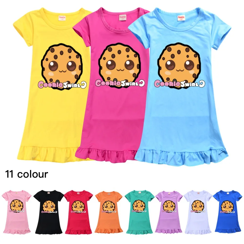 Girl COOKIE SWIRL C Nightgown Birthday Gift Sleepwear Dress Toddlers Colorful Cotton Gown Short Sleeve Dress 2T to 12T Available
Girl COOKIE SWIRL C Nightgown Birthday Gift Sleepwear Dress Toddlers Colorful Cotton Gown Short Sleeve Dress 2T to 12T Available