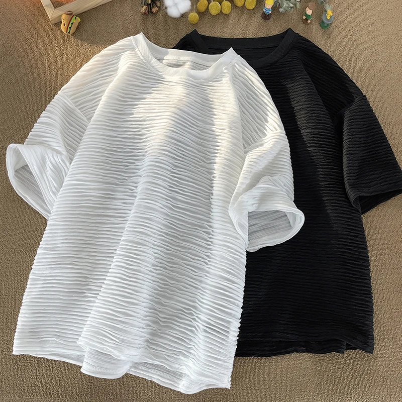 2024 Men Summer Fashion Short Sleeve Streetwear T-Shirts Male Casual Loose Pullovers Tops Men's Round Neck T Shirt Clothing G28
2024 Men Summer Fashion Short Sleeve Streetwear T-Shirts Male Casual Loose Pullovers Tops Men's Round Neck T Shirt Clothing G28