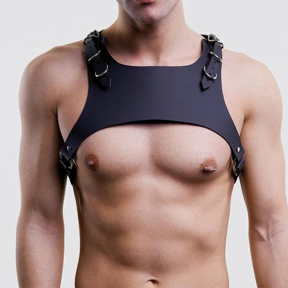 Men Sexy PU Leather Chest Body Harness Adjustable Straps Lingerie Bondage Clubwear Costume SM Erotic Hollow Men's Shoulder Strap
Men Sexy PU Leather Chest Body Harness Adjustable Straps Lingerie Bondage Clubwear Costume SM Erotic Hollow Men's Shoulder Strap
