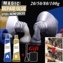 New Metal Repairing Adhesive Super Glue High Temperature Resistant Quick-drying Waterproof Welding Glue Iron Steel Casting Agent
New Metal Repairing Adhesive Super Glue High Temperature Resistant Quick-drying Waterproof Welding Glue Iron Steel Casting Agent