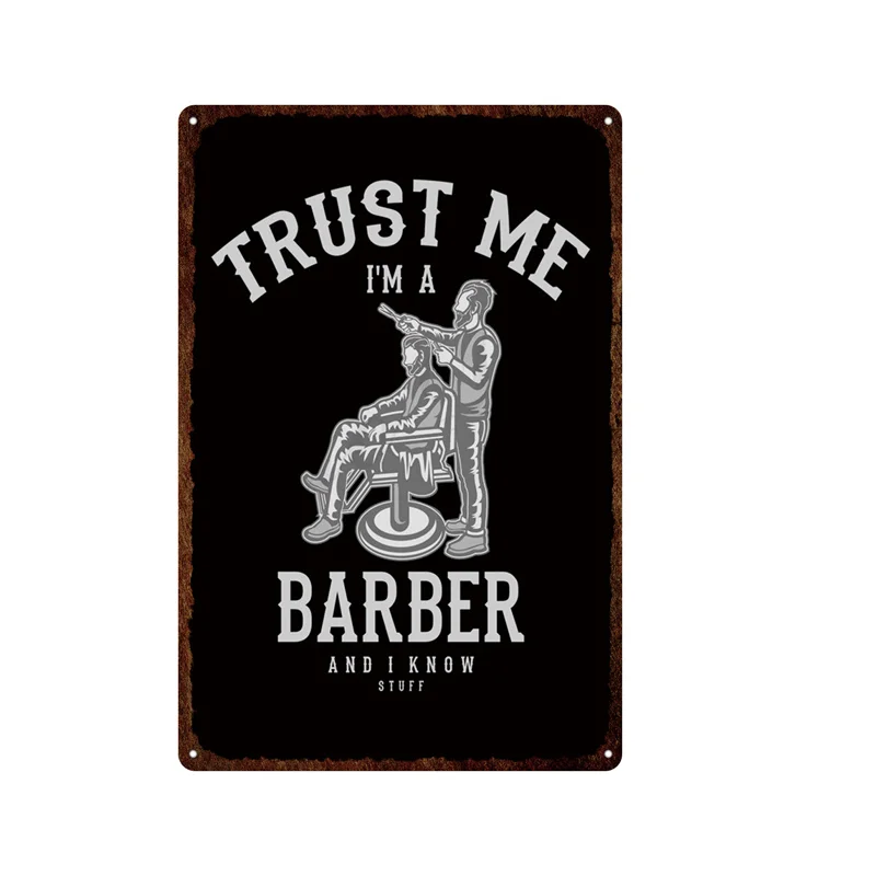 Black Retro Barber Cut Hair Hairstylist Metal Plate Painting Iron Tin Sign Wall Art Pictures For Barber Shops Room Home Decor
Black Retro Barber Cut Hair Hairstylist Metal Plate Painting Iron Tin Sign Wall Art Pictures For Barber Shops Room Home Decor