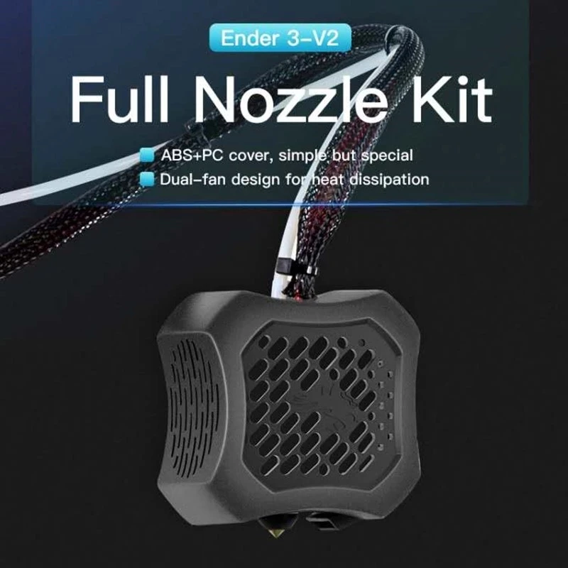 Creality 3D 24V Ender 3 V2 Full Nozzle Kit with Nozzle Extruder+Cooling Fan+Shell for 3D Printer
Creality 3D 24V Ender 3 V2 Full Nozzle Kit with Nozzle Extruder+Cooling Fan+Shell for 3D Printer