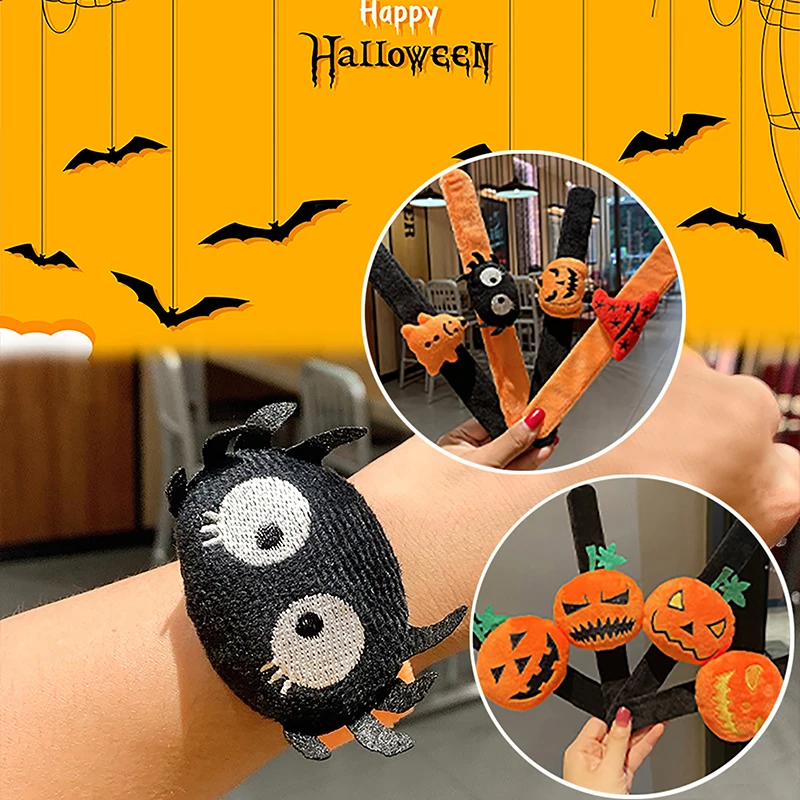 Halloween Pumpkin Clap Circle Toy Witch Hat Wristband Ghost Slap Bracelets Spider Hand Clap Ring Kids Party Favor Gifts
Halloween Pumpkin Clap Circle Toy Witch Hat Wristband Ghost Slap Bracelets Spider Hand Clap Ring Kids Party Favor Gifts