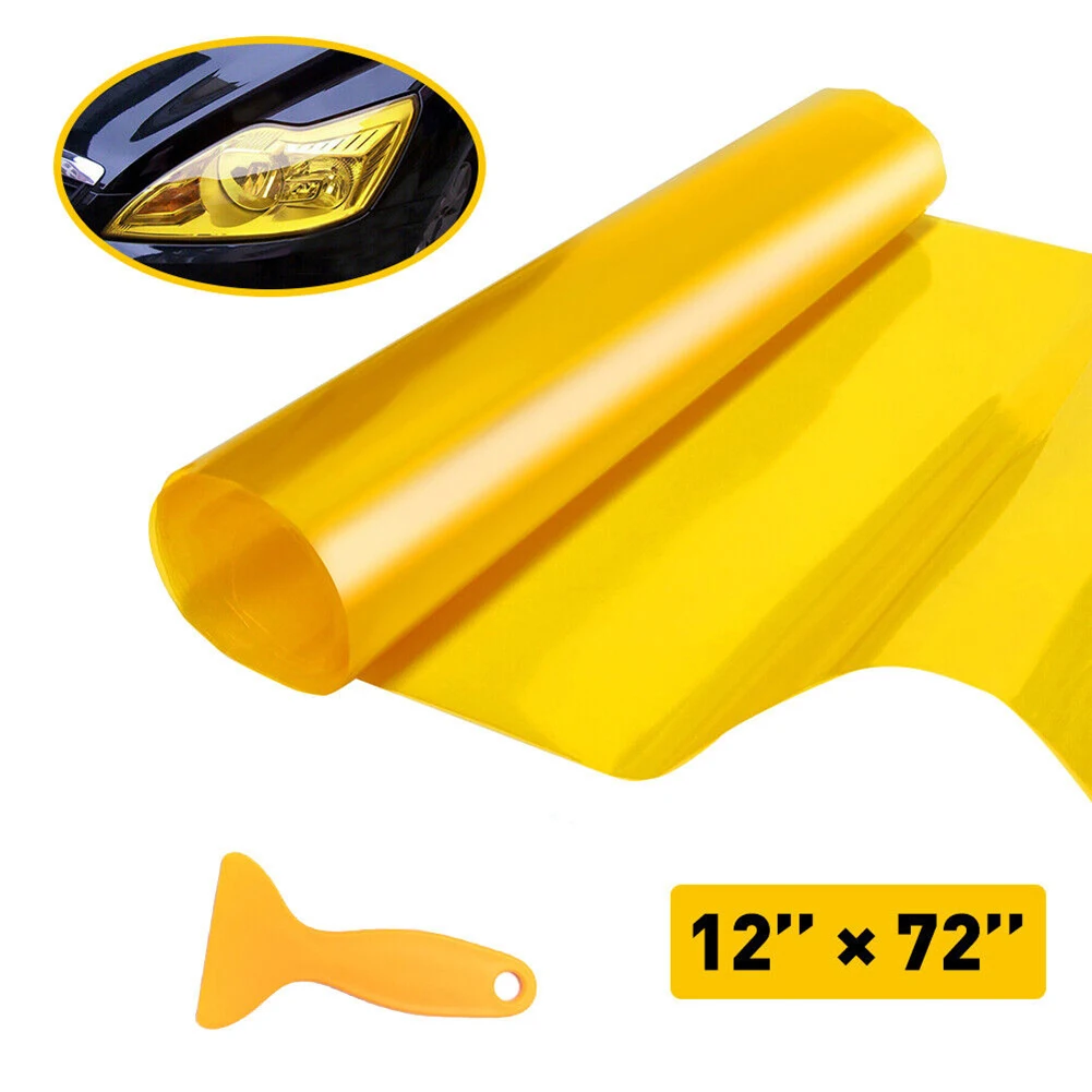 12x72 Inch Car Headlight Taillight Fog Light Tint Film Vinyl Wrap Golden Yellow Headlight Foil Sticker Cover Car Styling
12x72 Inch Car Headlight Taillight Fog Light Tint Film Vinyl Wrap Golden Yellow Headlight Foil Sticker Cover Car Styling