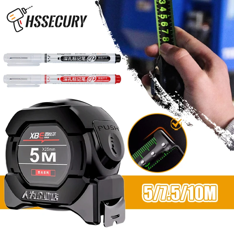 Self Locking High-precision Steel Tape Measure Retrievable 5/10M Thickened Wear-resistant Fall Resistant Tape Measurement Tools
Self Locking High-precision Steel Tape Measure Retrievable 5/10M Thickened Wear-resistant Fall Resistant Tape Measurement Tools