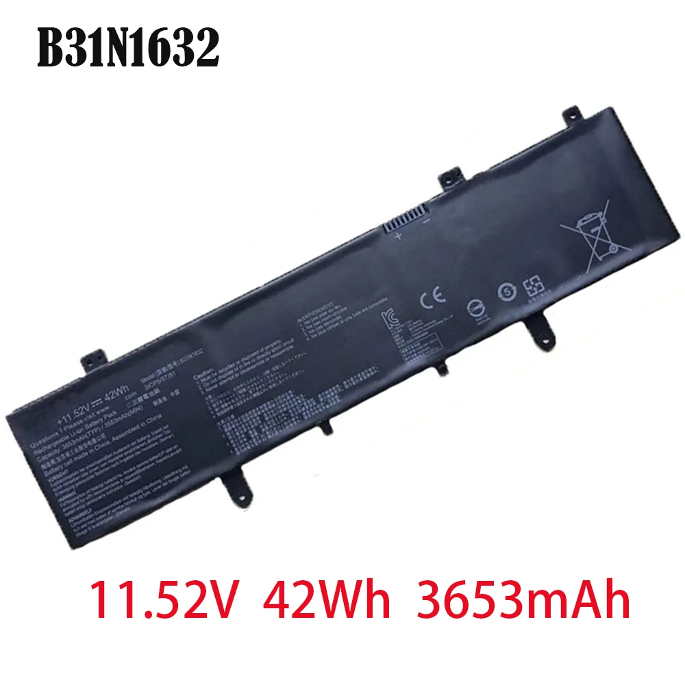 B31N1632 Laptop Battery Compatible with Asus Vivobook 14 X405 X405U X405UQ Zenbook S4100U Series 0B200-02540000 3ICP5/57/81
B31N1632 Laptop Battery Compatible with Asus Vivobook 14 X405 X405U X405UQ Zenbook S4100U Series 0B200-02540000 3ICP5/57/81