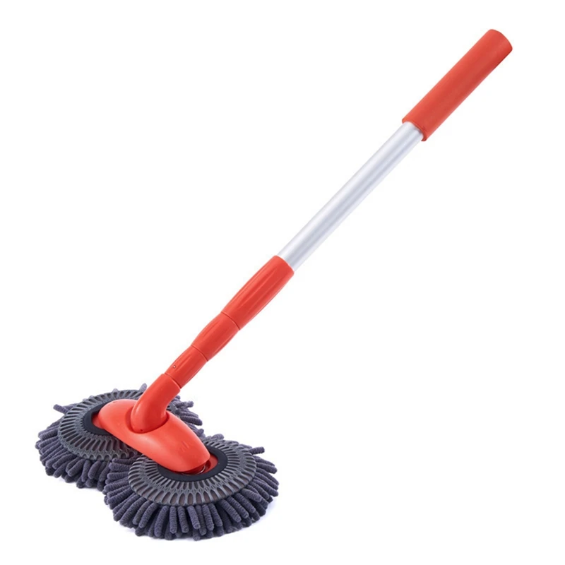 Rotating Double Brush Head Car Wash Mop Auto Supplies 3-Section Telescopic Mop Roof Window Cleaning Maintenance
Rotating Double Brush Head Car Wash Mop Auto Supplies 3-Section Telescopic Mop Roof Window Cleaning Maintenance