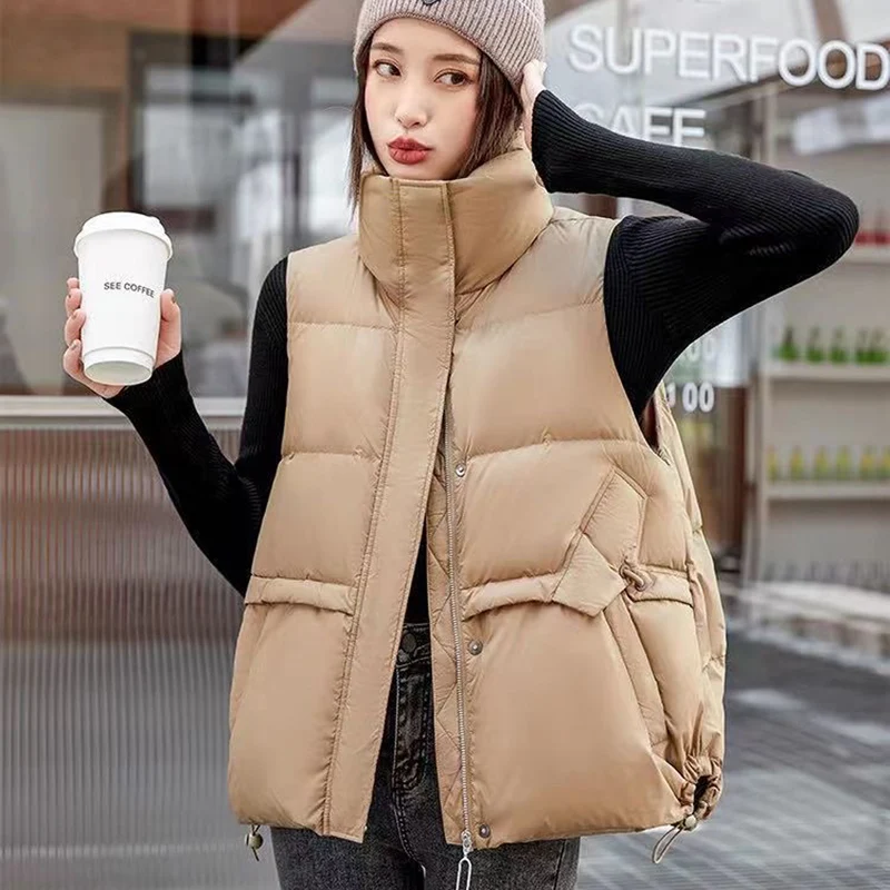 Winter Coat Women's Down Vest Cardigan New Short Loose Korean Lightweight Puffer Women Casual Versatile Tank Top Sweetheart
Winter Coat Women's Down Vest Cardigan New Short Loose Korean Lightweight Puffer Women Casual Versatile Tank Top Sweetheart