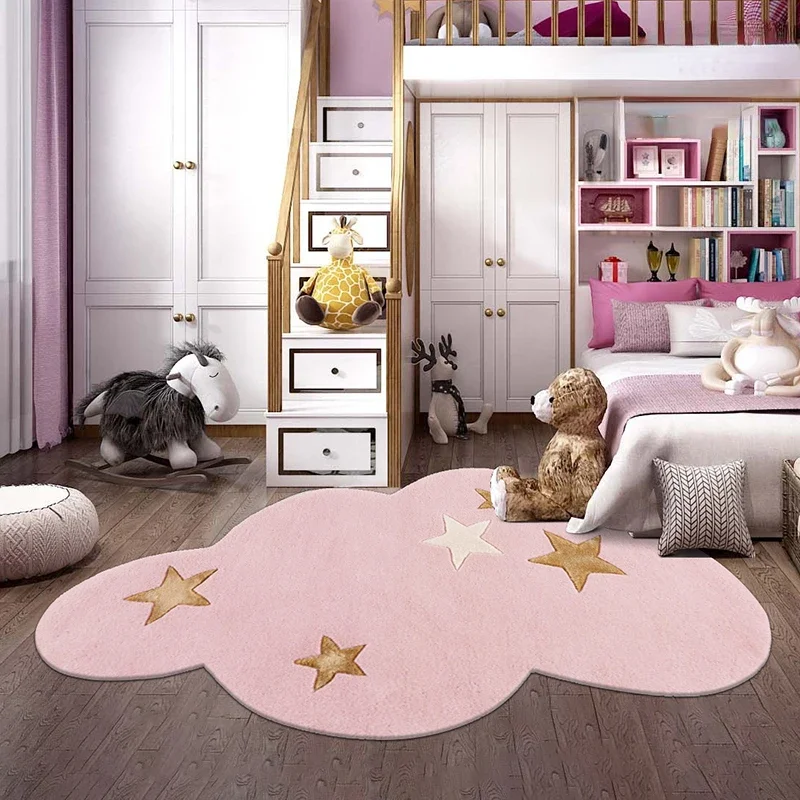 Modern Light Luxury Irregular Cloud Carpet Simple Girl's Bedroom Pink Plush Mats Living Room Home Decoration Cloakroom Soft Rug
Modern Light Luxury Irregular Cloud Carpet Simple Girl's Bedroom Pink Plush Mats Living Room Home Decoration Cloakroom Soft Rug