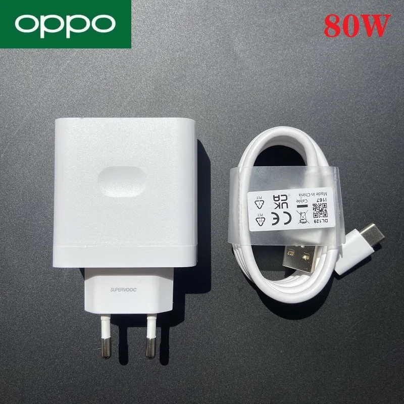 OPPO 80W Original oppo 80W SuperVooc Charger USB Adapter 8A TYPE C Cable For OPPO For realme RENO 8 PRO Find Super Fast Charging
OPPO 80W Original oppo 80W SuperVooc Charger USB Adapter 8A TYPE C Cable For OPPO For realme RENO 8 PRO Find Super Fast Charging