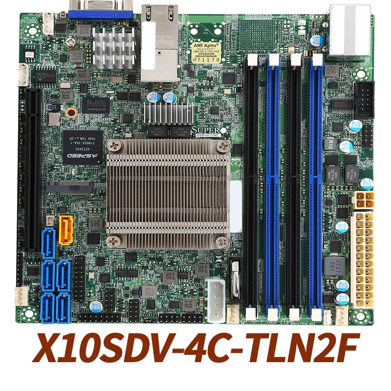 

X10SDV-4C-TLN2F для материнской платы Supermicro Server ITX XEON D1521