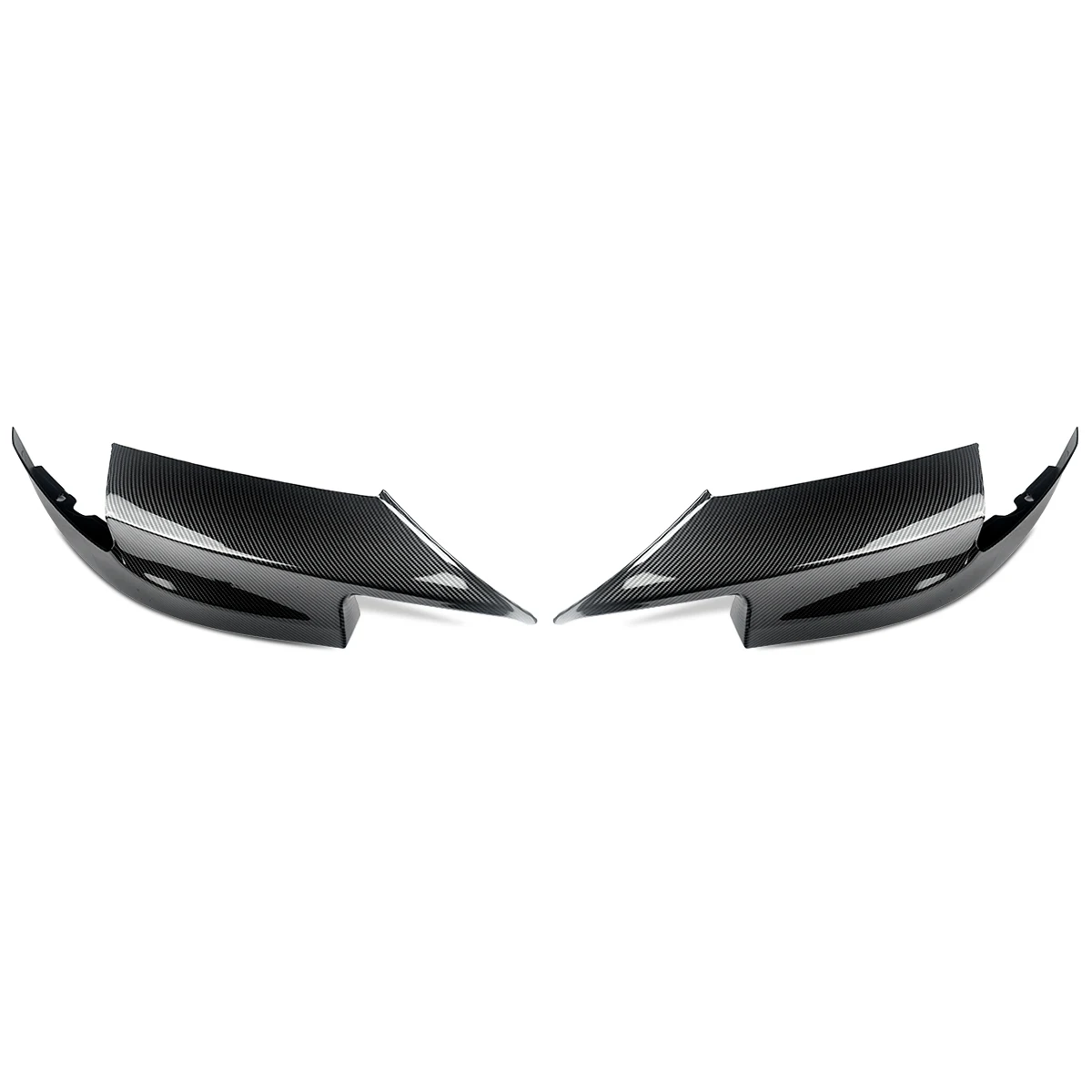 Carbon Fiber Style Front Bumper Corner Splitter Lip for BMW F10 M5 Only 2010-2016 Carbon Fiber Style Front Bumper Corner Splitter Lip for BMW F10 M5 Only 2010-2016