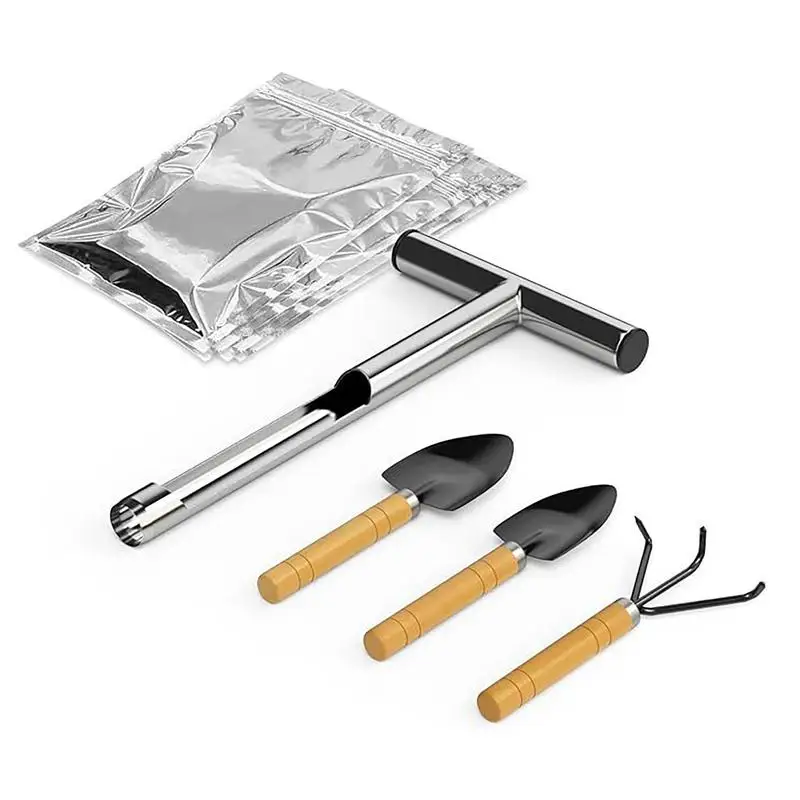 T Handle Soil Sampler Probe Rod Tool Set Soil Sample Probe Garden Lawn Maintenance Tool Stainless Steel Soil Sampling Probe
T Handle Soil Sampler Probe Rod Tool Set Soil Sample Probe Garden Lawn Maintenance Tool Stainless Steel Soil Sampling Probe