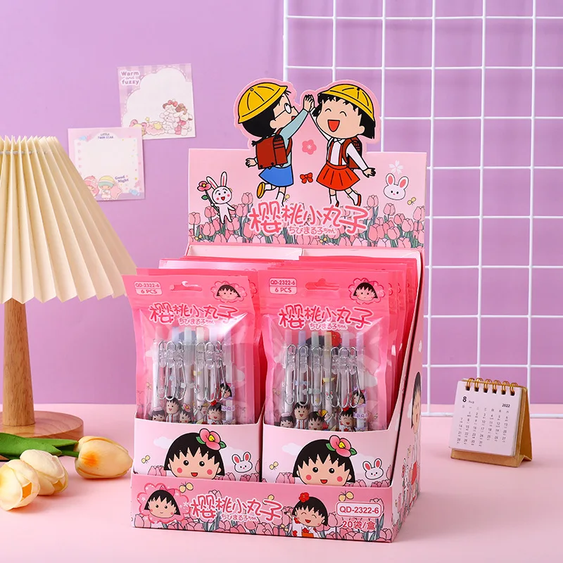 Chibi Maruko-cartoon Girl 6 Bags Press Pen Cute High Appearance Level Neutral Pen Metal Pen Holder Signature Pen 0.5mm Student
Chibi Maruko-cartoon Girl 6 Bags Press Pen Cute High Appearance Level Neutral Pen Metal Pen Holder Signature Pen 0.5mm Student