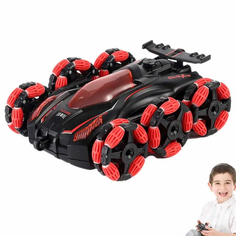 

Stunt Toy Cars Toys Remote Control Car For Kids 2.4Ghz Stunt RC Cars With Six Wheel Rechargeable Battery Double Car Birthday