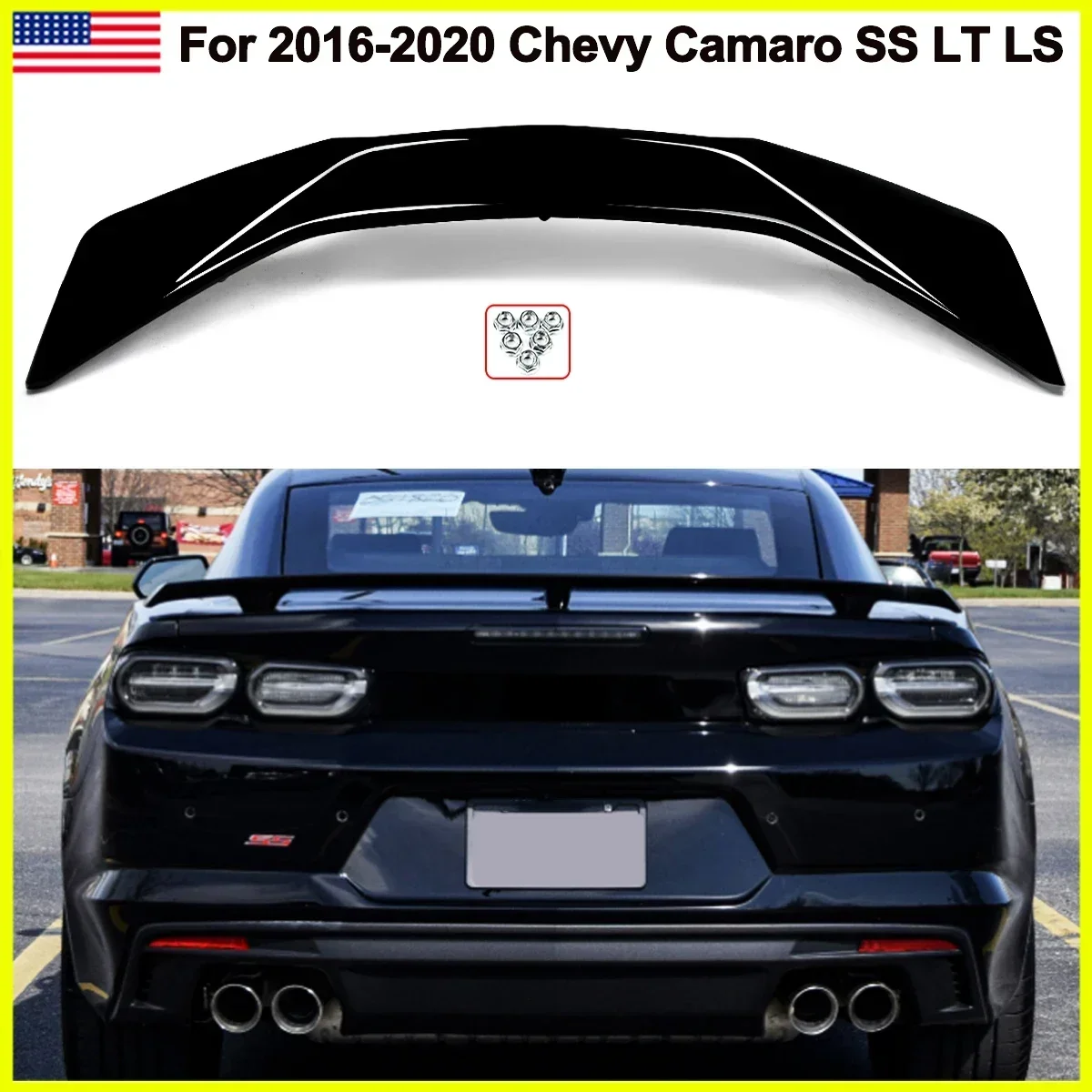 Fits 16-22 Chevy Camaro RS SS ZL1 Style Rear Trunk Spoiler Wing Gloss Black ABS
Fits 16-22 Chevy Camaro RS SS ZL1 Style Rear Trunk Spoiler Wing Gloss Black ABS
