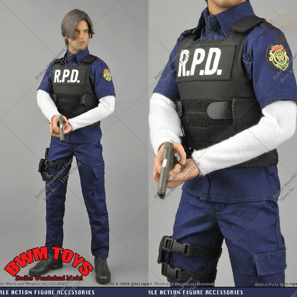 X-TOYS X-024 1/6 Men Soldier Police SWAT Patrol Clothes Bulletproof Vest R.P.D Inspection Costume Set For 12" Action Figure Body
X-TOYS X-024 1/6 Men Soldier Police SWAT Patrol Clothes Bulletproof Vest R.P.D Inspection Costume Set For 12" Action Figure Body