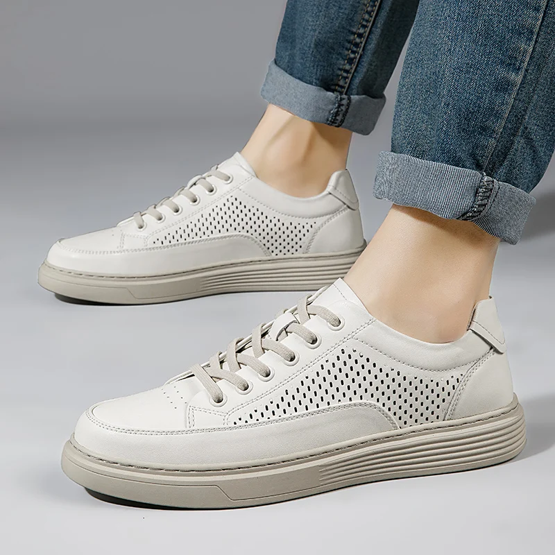 Men leather Shoes Fashion Board Shoes men lace up Breathable Autumn Casual Shoes Outdoor Male Sneakers men Tenis Masculino
Men leather Shoes Fashion Board Shoes men lace up Breathable Autumn Casual Shoes Outdoor Male Sneakers men Tenis Masculino