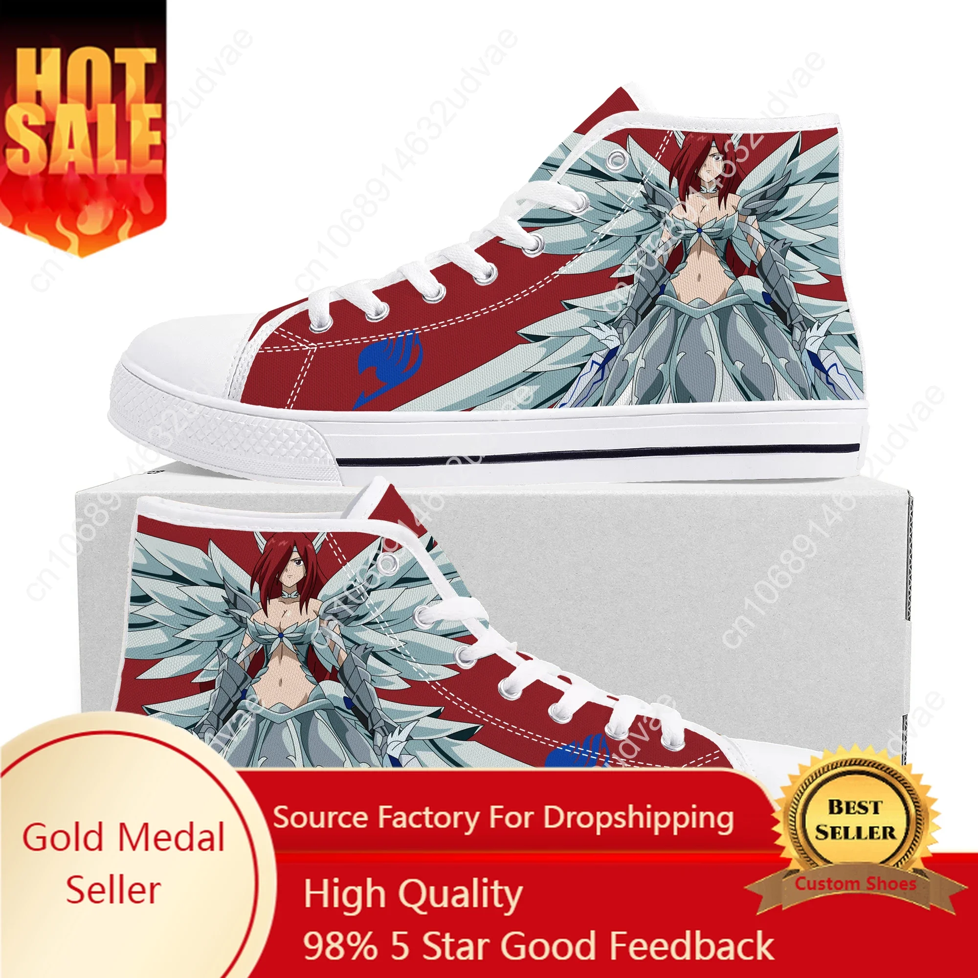 Erza Scarlet Anime Fairy Tail High Top Sneakers High Quality Mens Womens Teenager Canvas Sneaker Casual Couple Shoes Custom Shoe
Erza Scarlet Anime Fairy Tail High Top Sneakers High Quality Mens Womens Teenager Canvas Sneaker Casual Couple Shoes Custom Shoe
