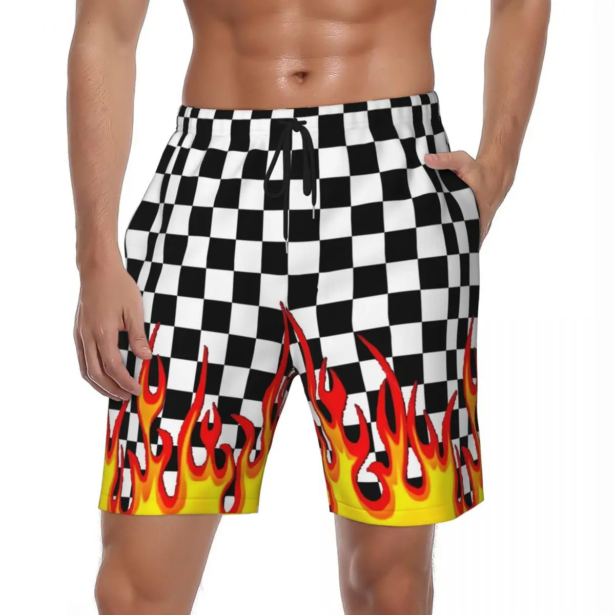 Swimwear Black And White Checkerboard Board Shorts Summer Anime Cute Hawaii Beach Shorts Men Custom Sports Quick Dry Swim Trunks
Swimwear Black And White Checkerboard Board Shorts Summer Anime Cute Hawaii Beach Shorts Men Custom Sports Quick Dry Swim Trunks