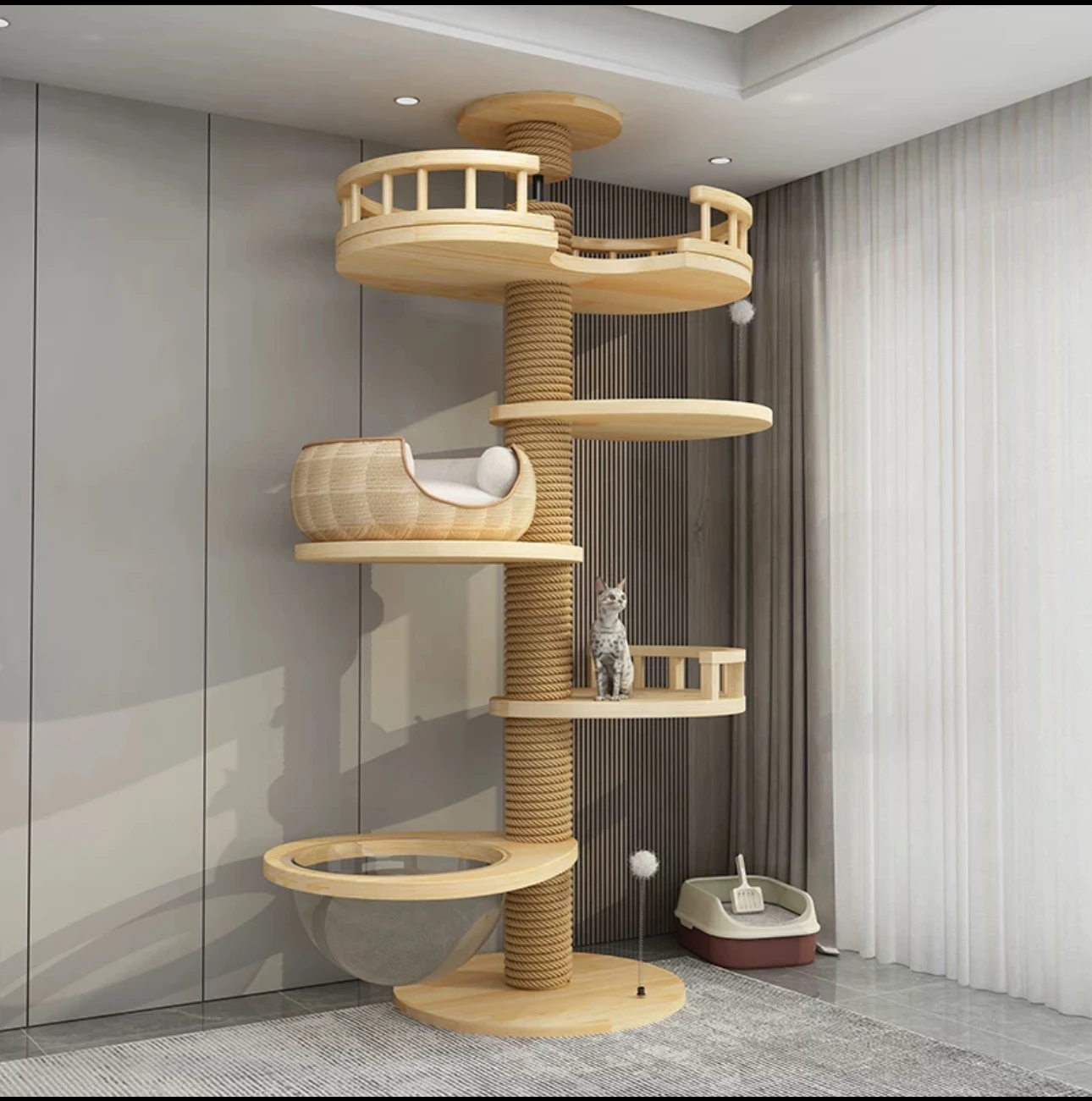 Tongtian column cat crawl frame window accessories pvc indomitable spirit cat crawl frame solid wood cat nest cat tree integrati
Tongtian column cat crawl frame window accessories pvc indomitable spirit cat crawl frame solid wood cat nest cat tree integrati
