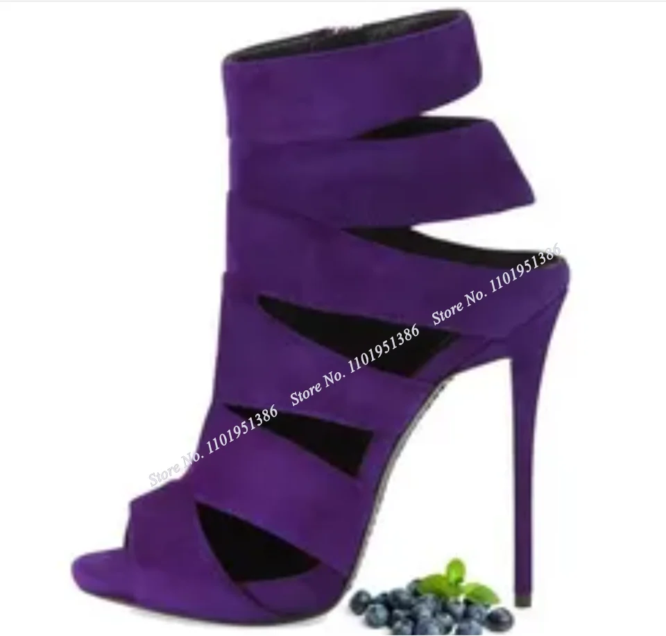 Pereira Purple Hollow Sandals Side Zipper Sandals Peep Toe Shoes for Women High Heel Shoes on Heels Sexy Summer Zapatillas Mujer
Pereira Purple Hollow Sandals Side Zipper Sandals Peep Toe Shoes for Women High Heel Shoes on Heels Sexy Summer Zapatillas Mujer