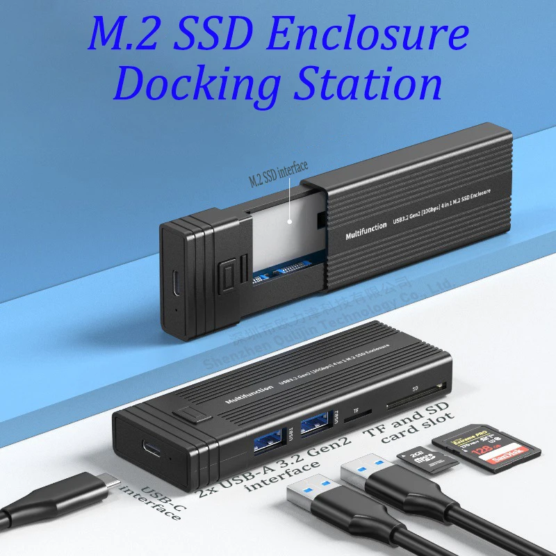 Solid Hard Drive House HUB USB Gen2 10GBPS Data SATA NVME M.2 SSD Enclosure Docking Station for MacBook Dell HP Laptop PC Tablet
Solid Hard Drive House HUB USB Gen2 10GBPS Data SATA NVME M.2 SSD Enclosure Docking Station for MacBook Dell HP Laptop PC Tablet