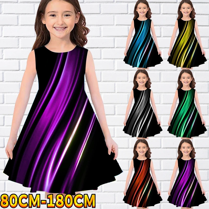 Kids Little Girls Sleeveless Dress Girls Dress 3D Kids Rainbow Print Daily Casual Cute Sweet Over Knee Sleeveless Dress 80-180CM
Kids Little Girls Sleeveless Dress Girls Dress 3D Kids Rainbow Print Daily Casual Cute Sweet Over Knee Sleeveless Dress 80-180CM