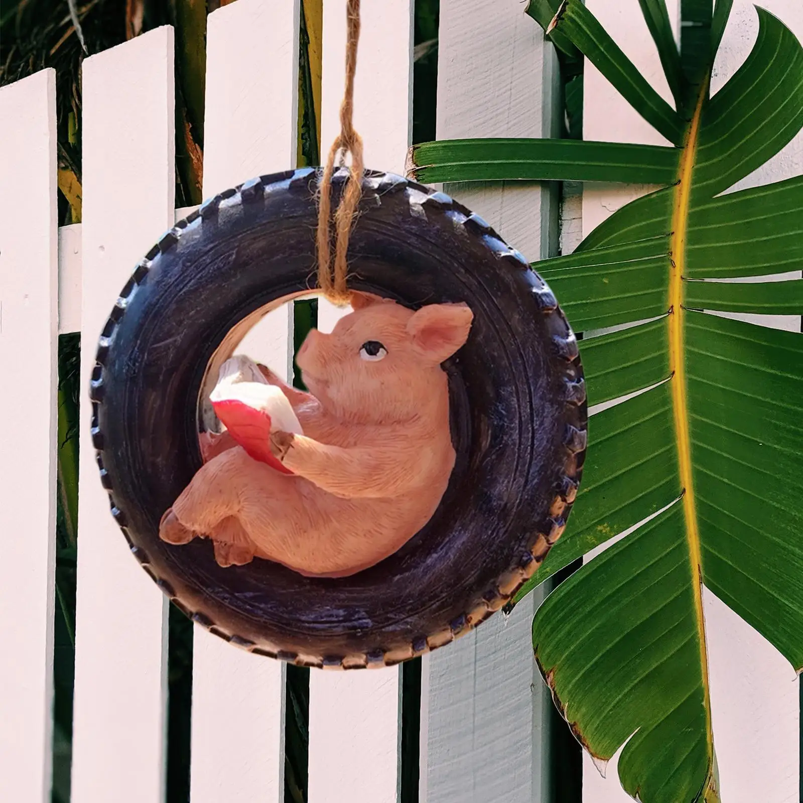 Outdoor Statue Resin Landscape Decor Cute Ornament Animal Hanging Pig Sculpture for Housewarming Gift Home yard Garden
Outdoor Statue Resin Landscape Decor Cute Ornament Animal Hanging Pig Sculpture for Housewarming Gift Home yard Garden