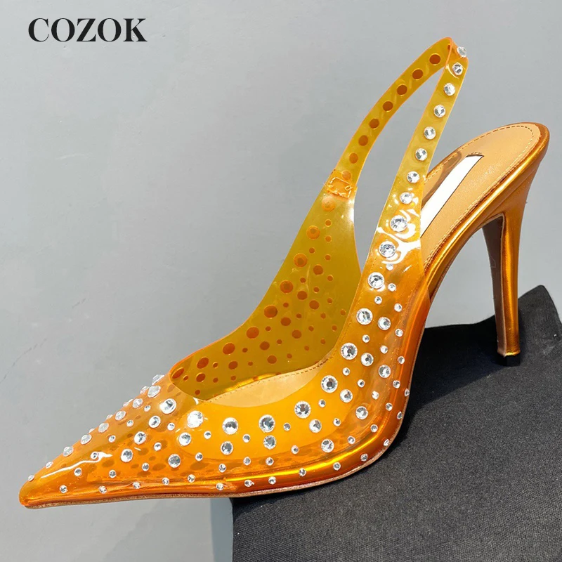 2023 Summer New High Heel Shoes Film Hot Diamond Design Solid Color Simple Thin Heel Women's Shoes Casual Holiday Sandals
2023 Summer New High Heel Shoes Film Hot Diamond Design Solid Color Simple Thin Heel Women's Shoes Casual Holiday Sandals