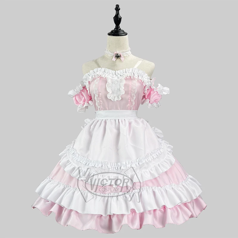 Аниме сарафан Сексуальная Лолита Горничная косплей с открытыми плечами без бретелек платье Женский необычный сценический костюм платье горничной 
Аниме сарафан Сексуальная Лолита Горничная косплей с открытыми плечами без бретелек платье Женский необычный сценический костюм платье горничной