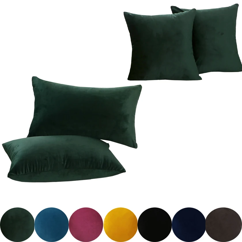 

Soft Velvet Sofa Cushion Cover 40X40/45X45/40X60/50X50/55X55/60X60CM Home Hotel Office Waist Decor Throw Pillow Case Cover