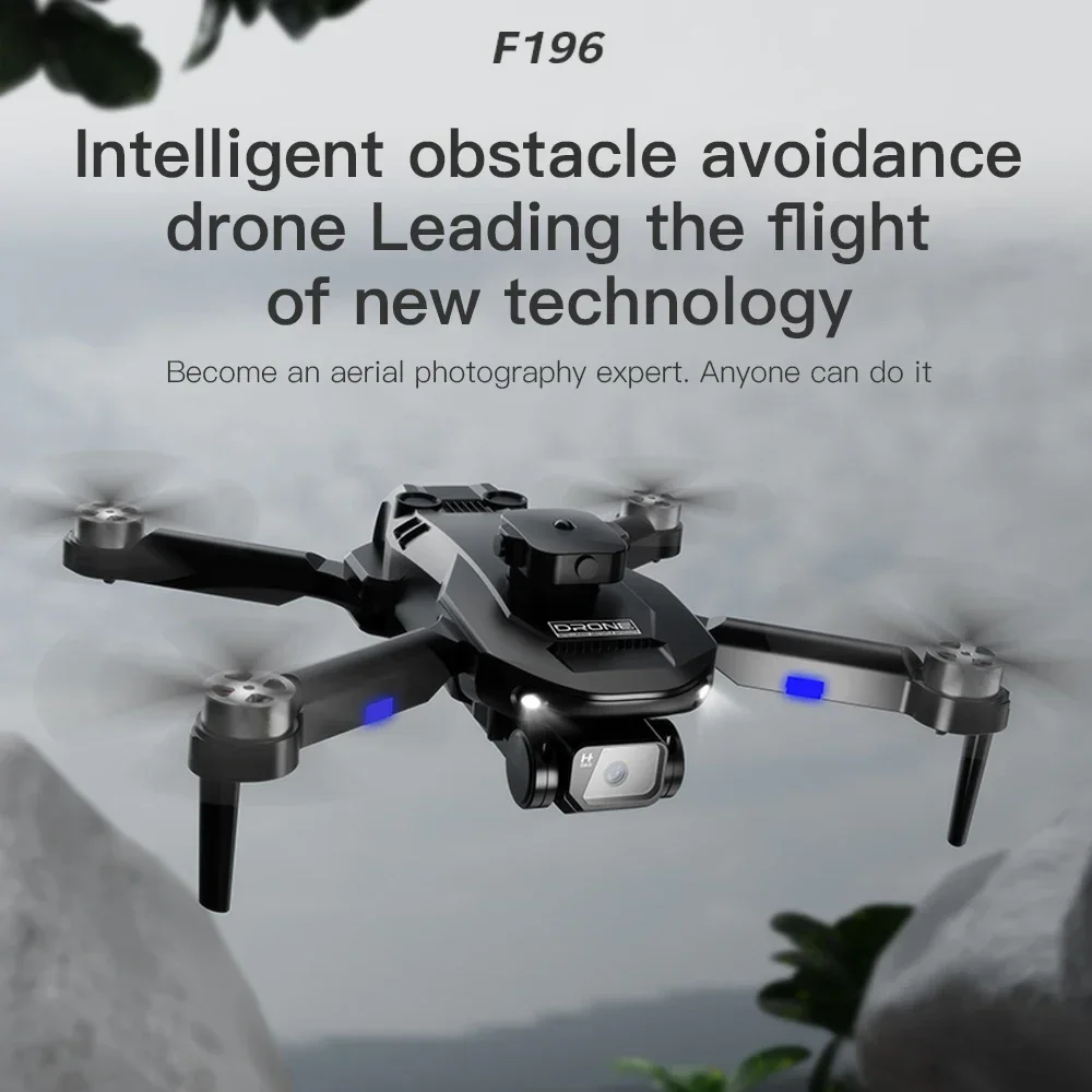 New F196 Drone Brushless Motor 4K HD Dual Camera WIFI FPV Dron 8K Professional Obstacle Avoidance Foldable Quadcopter Gift
New F196 Drone Brushless Motor 4K HD Dual Camera WIFI FPV Dron 8K Professional Obstacle Avoidance Foldable Quadcopter Gift