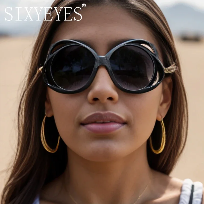 2024 New Round Oversized Sunglasses Women Brand Designer Big Circle Hollow Gradient Sun Glasses Female Vintage Y2K Eyewear UV400
2024 New Round Oversized Sunglasses Women Brand Designer Big Circle Hollow Gradient Sun Glasses Female Vintage Y2K Eyewear UV400